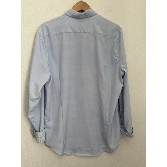 Mens Report Collection Premium Performance Long Sleeve Button-Up Shirt L 16.5 - Picture 5 of 8